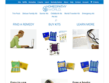 Tablet Screenshot of homeopathyworld.com